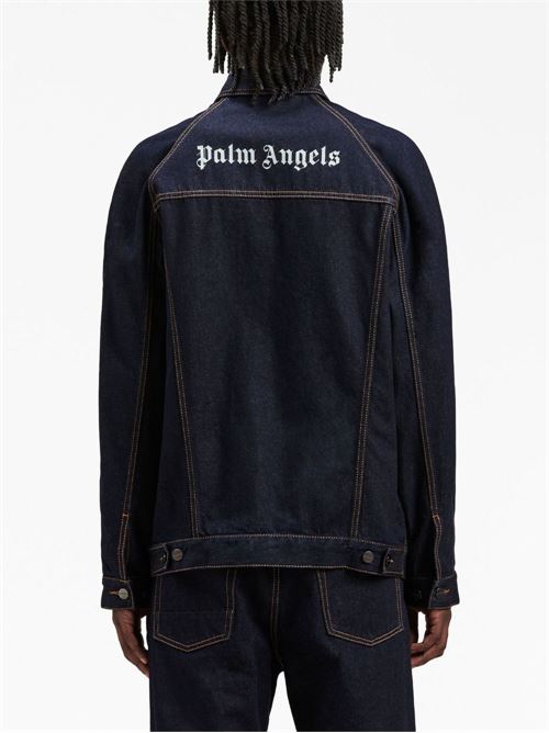 Jacket with logo PALM ANGELS | PMYE038F23DEN0014601